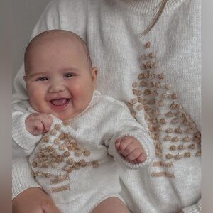 Ziggy Lou Coconut Knit Pom Pom Christmas Sweater Adult